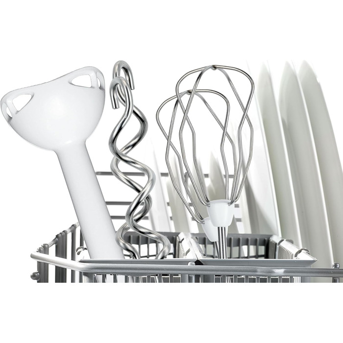 Міксер Bosch ErgoMixx MFQ36440: 5 швидкостей, пюрірування, з набором насадок (венці, гаки, чаша)