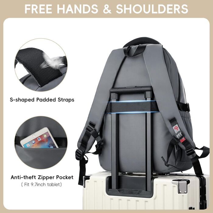 Шкільний рюкзак для підлітків, хлопчиків, 2025, для старшої школи, гімназії. Водовідштовхуючий, для ноутбука 15.6