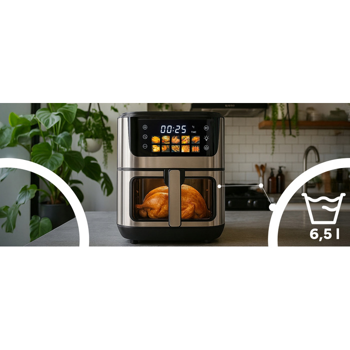 Аерофритюрниця RETOO OR1102-R 1800 Вт, 6,5 л