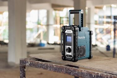 Радіо для будівельного майданчика Makita DMR112 з DAB+ та Bluetooth (7,2 В - 18 В, без акумулятора, без зарядного пристрою)