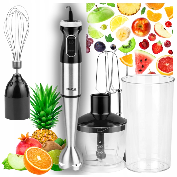 Ручний блендер Emavo EMABLE47005, 1000 Вт, чорний