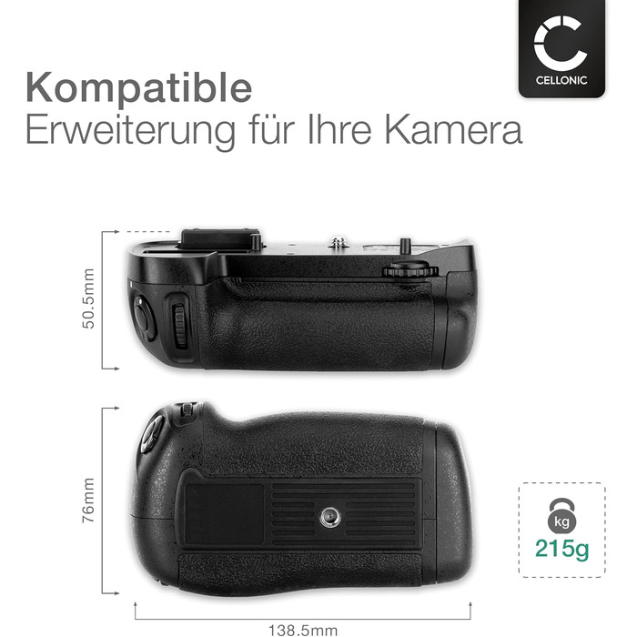 Акумуляторний хват CELLONIC MB-D15 для Nikon D7100/D7200, сумісний з акумулятором EN-EL15, вертикальний хват для камери