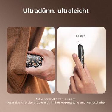 Електричні грілки для рук Ocoopa 2 шт. з магнітом, 5000mAh, 3 режими нагріву, компактні, чорні