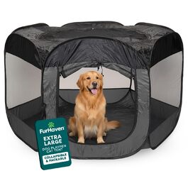 Будинок для тварин Furhaven: вольєр-стійка для собак та котів, сірий, великий розмір