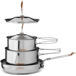 Набір посуду Primus Campfire Cookset L для кемпінгу та приготування їжі на відкритому вогні
