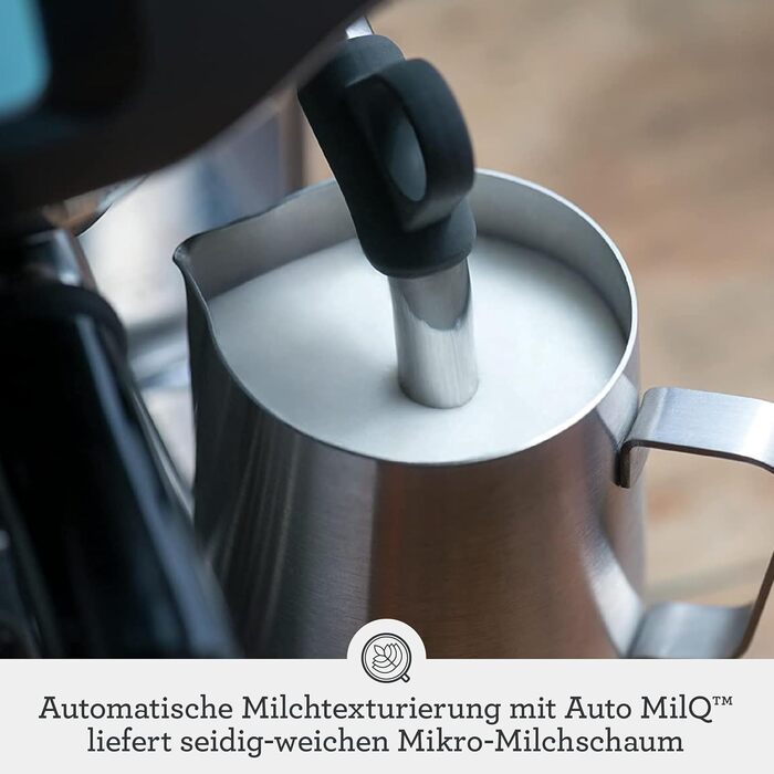 Sage - The Barista Touch - Coffee Machine with Automatic Milk Frother - Brushed Stainless Steel Manual Tamping Brushed Stainless Steel