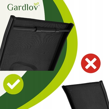 Садовий стілець Gardlov, метал, чорний