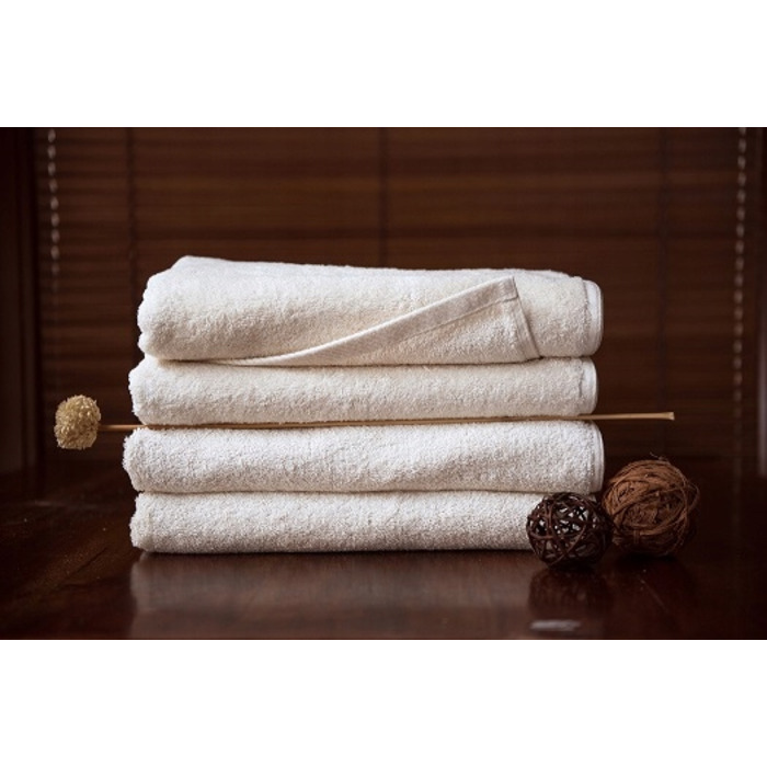 Банний рушник Tuva Home 100x200 см, бавовна, бежевий, 450 г/м², однотонний