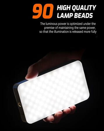 LED кільцеве світло для iPhone та смартфонів Handy Licht: 90 світлодіодів, бездротове, для селфі, макіяжу, відеозв'язку, TikTok, Vlog
