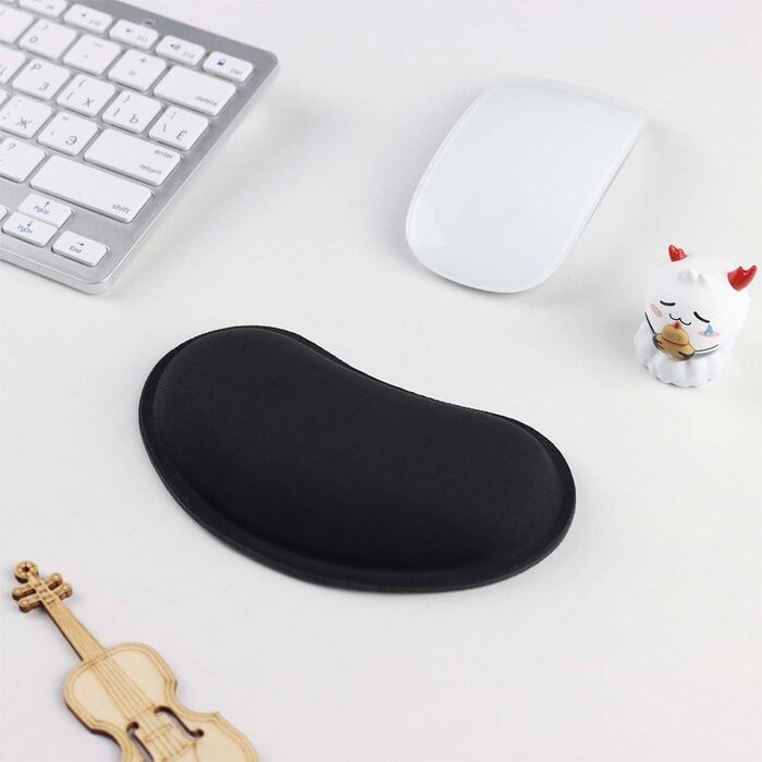 Підставка для зап'ястя під мишу з Memory Foam, 2 шт. - Ergonomische Handgelenkstütze (Чорний + Темно-синій)