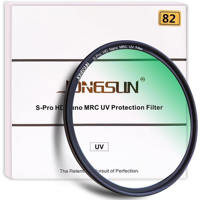 Фільтр UV JONGSUN S-Pro HD Nano MRC з багатошаровим покриттям, 82mm - захист від ультрафіолету для камери