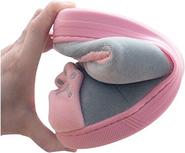 Тапочки домашні Rojeam Nette з м'якого плюшу, теплі, сірі, 41/42 EU