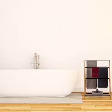 Relaxdays Standing Towel Rack with Shelf