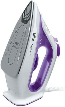 Відпарювач Braun TexStyle 1 SI 1080 VI - легкий, швидкий, з керамічним покриттям, 2000 Вт, білий/фіолетовий