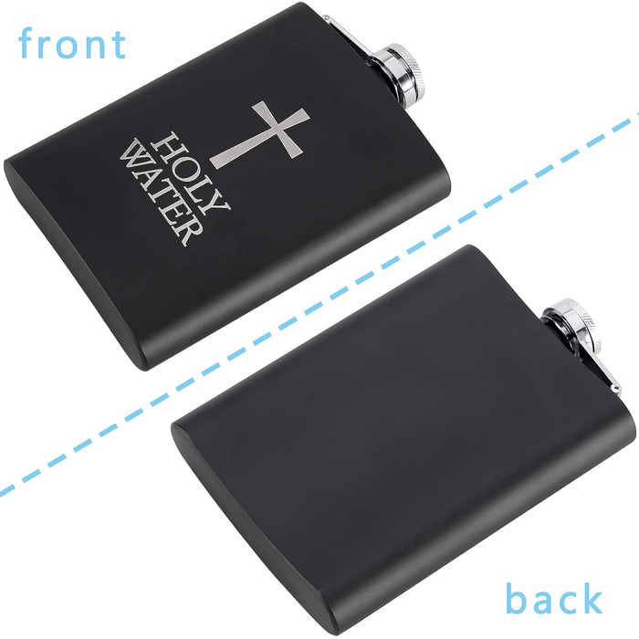 Набір фляг з нержавіючої сталі Wieat 8oz, гравіювання, подарункова коробка, для наречених/почетних гостей, фляга для чоловіків та жінок (з 1x воронкою, 2x стаканами)