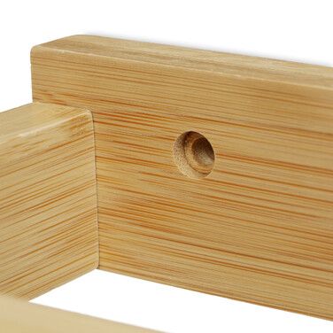 Relaxdays Bamboo Toilet Paper Holder