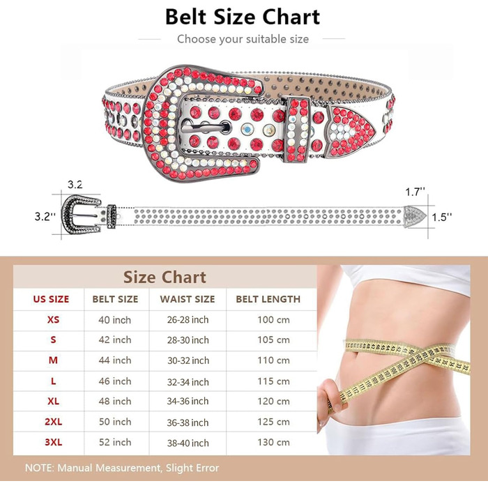 Жіночий та чоловічий шкіряний пряжка з стразами, ковбойський/ковгёрлський пояс з діамантами, пояс з заклепками для джинсів. Розміри: 106 см, 101-106 см