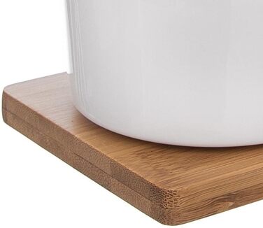 Sugar bowl and milk jug with wooden stand, sugar and milk set, 3 pieces.