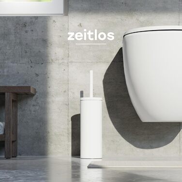 Щітка для унітазу з нержавіючої сталі та силікону з дискретним тримачем, антибактеріальна, з бризгозахистом