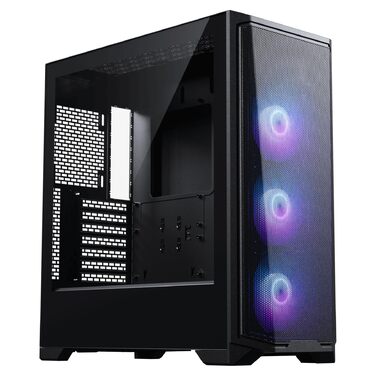 Корпус Phanteks Eclipse G370A чорного кольору | Midi-Tower з темперованим склом та сітчастою передньою панеллю, підтримка радіатора 360мм, сумісний з SSI-EEB, з 3x 120мм ARGB вентиляторами