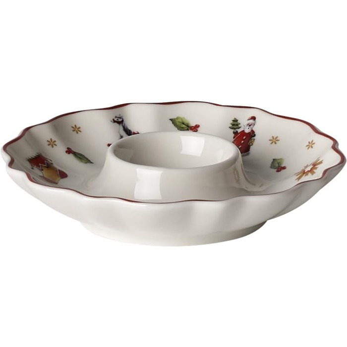 Преміальний порцеляновий підставка для яєць Villeroy & Boch Toy's Delight, білий/червоний/золотий