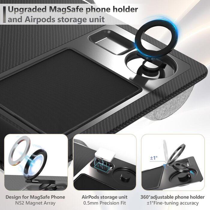 Підставка для ноутбука LIBWYS MagiDesk Pro з магнітним тримачем для телефону (Magsafe), для ноутбуків до 17 дюймів