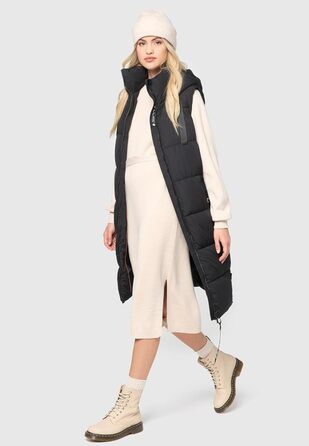 Жіноча степна жилетка Navahoo з капюшоном, без рукавів, чорна. Outdoor жилетка з капюшоном, утеплена, B942 L