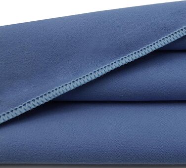 Набір рушників Leeyunbee з мікрофібри (2 шт.) - 160x80 см + 80x40 см, швидковисихаючі, для спорту, подорожей, пляжу, блакитні