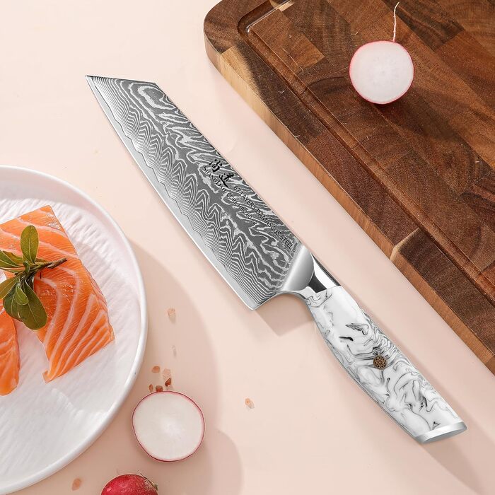 Японський ніж SHANGDAO Kiritsuke 20 см з 67 шарів легованої сталі, ніж для суші, ніж для кухні