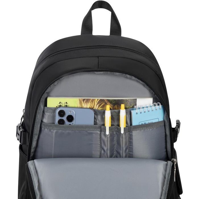 Чорний жіночий рюкзак Acmebon з відділенням для ноутбука, місткий, модний, повсякденний