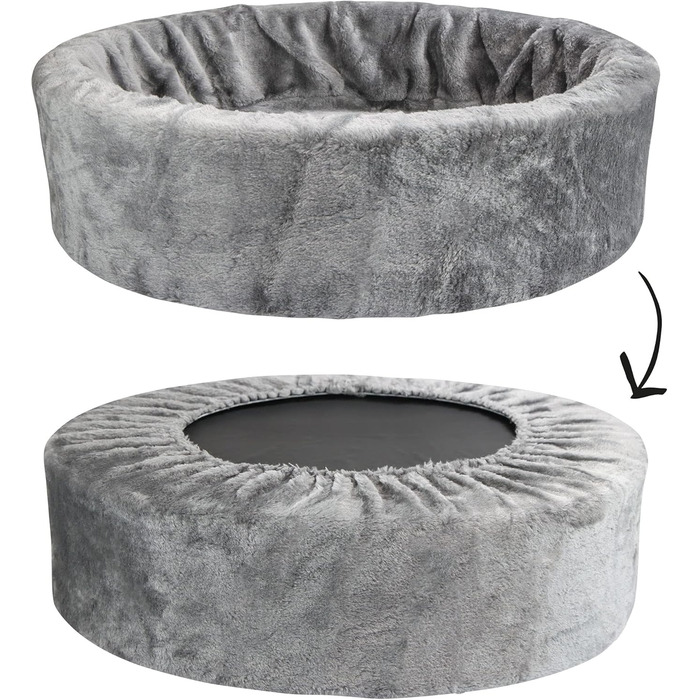 Ліжко-гніздишко для дітей Schecker Teddy з м'якого пінополіуретану, сірий, знімний чохол