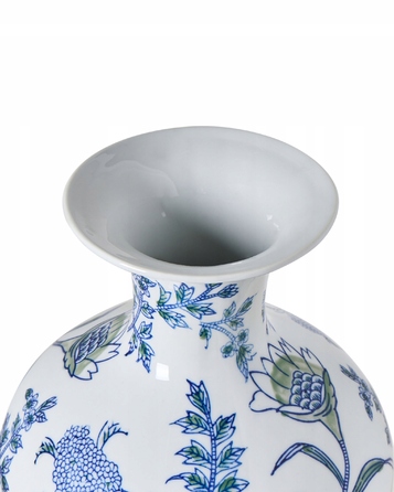 Ваза Beliani з порцеляни, 17 x 36 см