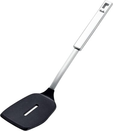Лопатка кухонна Fissler Original-Profi Collection з нержавіючої сталі та силікону, з прорізами, преміум якість, срібляста