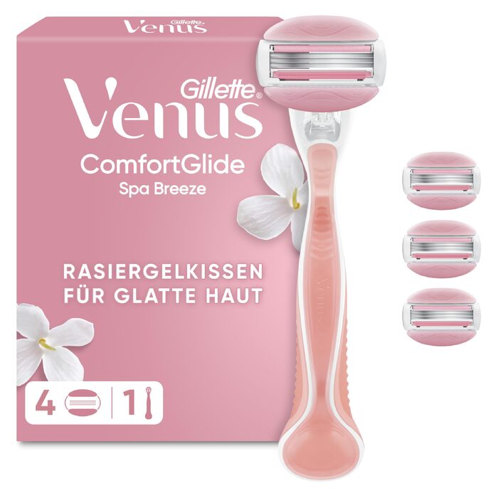 Жіноча бритва Gillette Venus Comfortglide Spa Breeze, рожева (бритва + 1 змінний касетний лезо)