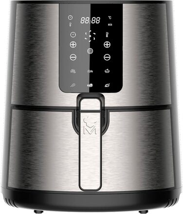 Фритюрниця MasterPRO Rocket Duo 900 з подвійною чашею | 9л об'єм та 2100W потужність | LED-сенсорний екран, антипригарне покриття | 11 функцій в 1