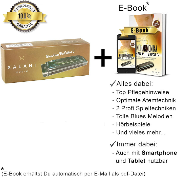 Гармоніка XALANI C-Dur з чохлом та серветкою + E-Book в подарунок