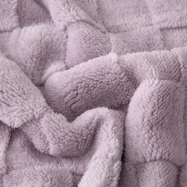 Плед Gracelife Sherpa з м'якого флісу, теплий та пухнастий, 150 x 200 см, сірий