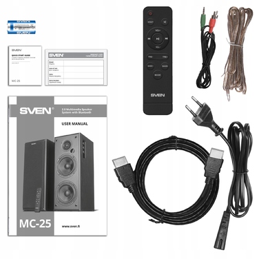 Акустична система SVEN MC-25 2.0 (150 Вт) — двосмугові колонки для телевізора з HDMI, Bluetooth та оптичним входом
