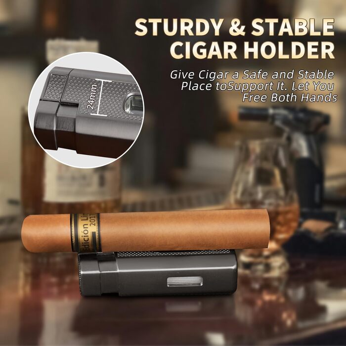 Чохол для сигар з натуральної шкіри, переносний вологозберегаючий гуморидор, для 6 сигар, подарунок для чоловіків (без сигар), темно-коричневий