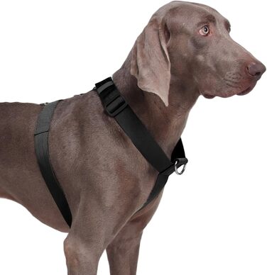 Нашийник для собак FeimaX великих порід, тактичний, зручний, чорний (L)