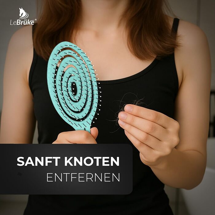 Щітка для волосся без заплутування - для жінок та чоловіків - детанґлер - для кучерявого та довгого волосся