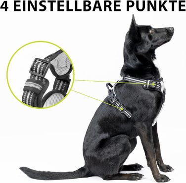 Шлейка для собак Ferplast середнього розміру, 2 гачки для контролю, шлейка від тяги, регульована, світловідбиваюча та дихаюча, ідеальна для тренувань, M, Бежево-коричнева