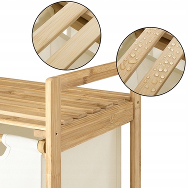 Окремий кошик для білизни Wide Decor 70л, бежевий
