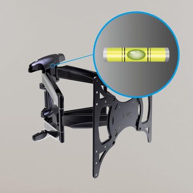 Кронштейн для телевізора TechniSat TECHNIMOUNT Flex Easy, поворотний настінний тримач з рухомим плечем, навантаження до 25 кг