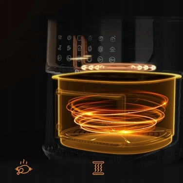 Сімейна аерофритюрниця Balter Air Fryer XXL 1500W, 5.5 л, LED-дисплей, на 4 особи