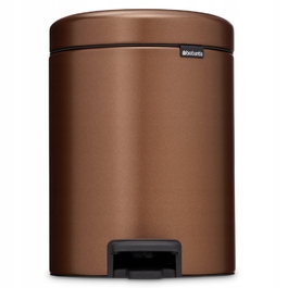 Сміттєвий кошик з педаллю BRABANTIA NewIcon, 5 л, Warm Bronze