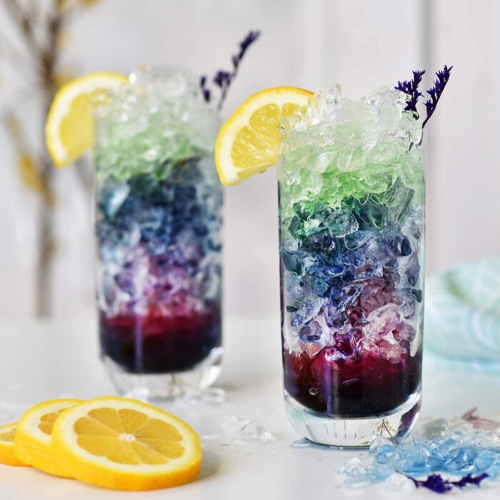 Krosno Long Drink Glasses, Water Glasses, Drinking Glasses | Set of 6 | 360 ML | Glamour Collection | Perfect for Home, Restaurants, and Parties | Dishwasher Safe