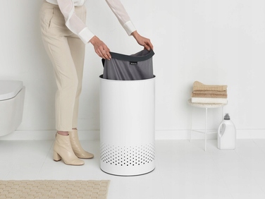 Кошик для білизни з кришкою Brabantia, 60 л, білий