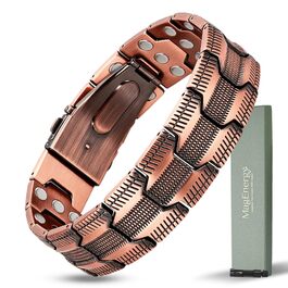 Чоловічий мідний браслет MagEnergy з застібкою-замком (Copper-1)