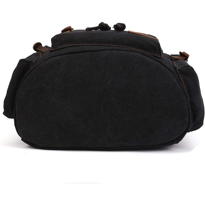 Чорний рюкзак KAUKKO 15 дюймів: стильний ретро-рюкзак для жінок та чоловіків, 27×16×41 см, велика місткість, ідеальний для подорожей, кемпінгу та активного відпочинку